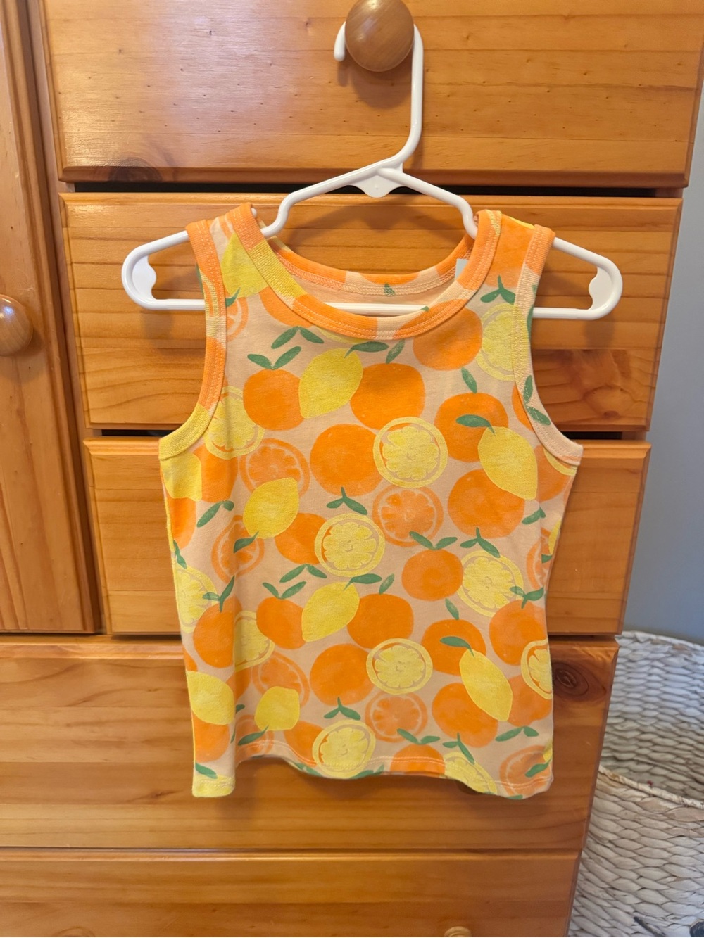 Cat & Jack Orange and Yellow Citrus Tank Top